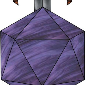 D20 and Blade Glass Pattern