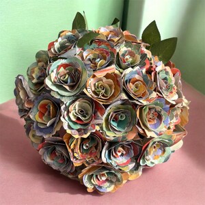 Paper Flower Bouquets -  Paper Flowers - Kids Books - Fake Flowers - Baby Shower Gift - Teacher Gift - Gift Idea