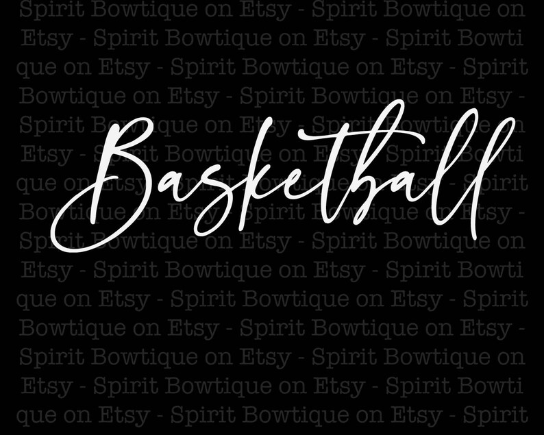 Basketball Script SVG Immediate Download Etsy
