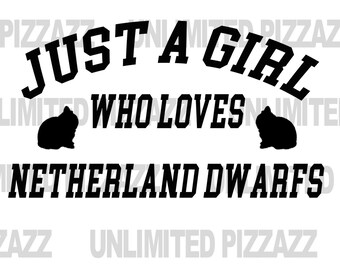 Netherland Dwarf Rabbit Girl PNG – DIY Show Shirt Image (Digital Download)