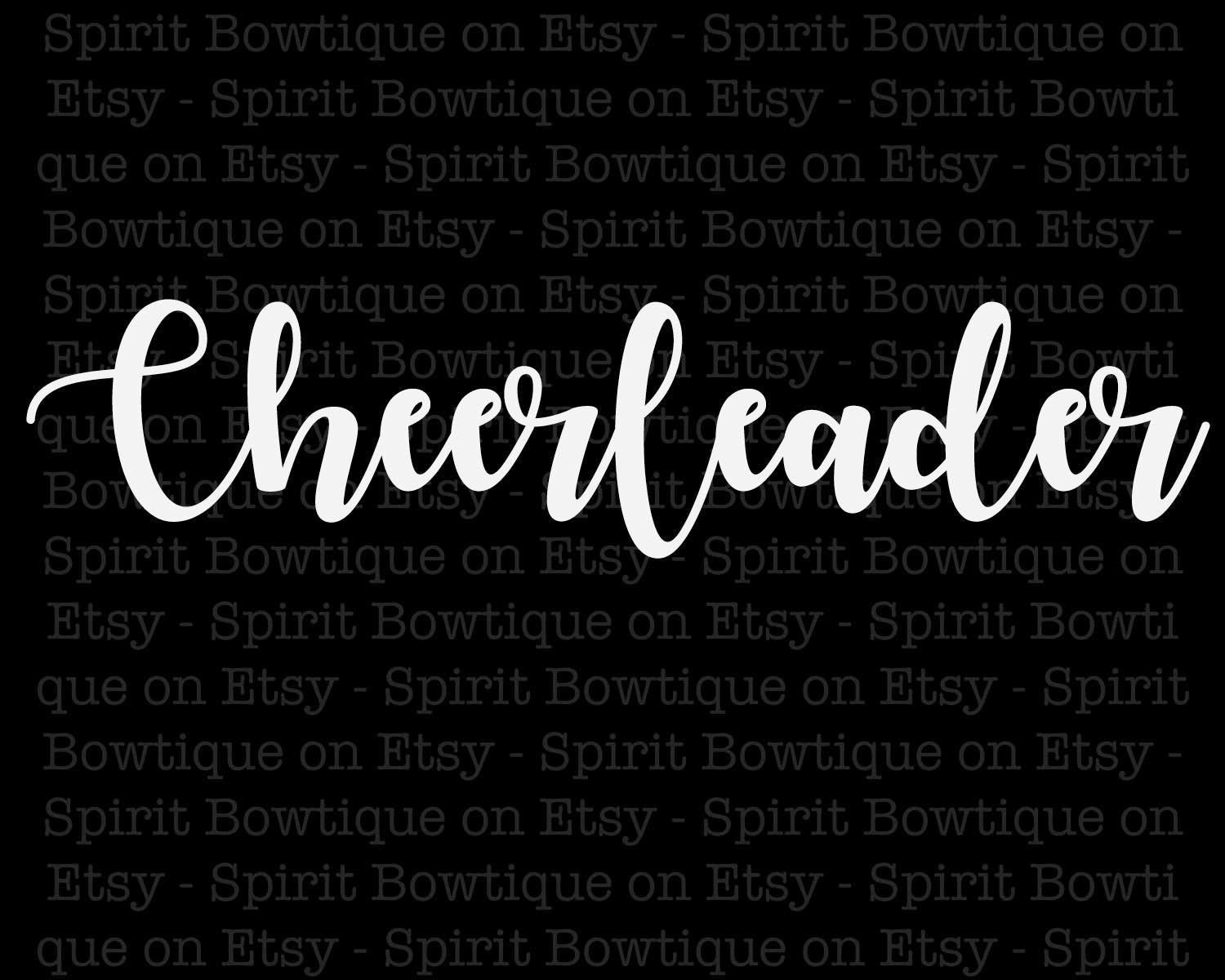 Cheerleader Script PNG & JPG Immediate Download Etsy