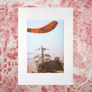 Plants and Ships, A4 Risograph Print, Interior Illustration