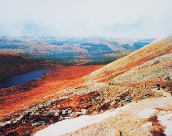 Ben Nevis, A3 Screenprint, Mountain Art