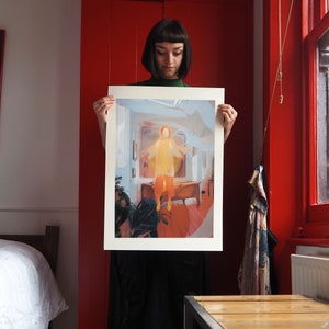 Kettle's Yard, A2 Screenprint, Interior Illustration, Dream Art