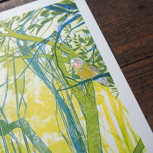 St Francis of Assisi, A3 Risograph Print, Folkloric illustration, Nature Art image 2