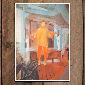 Kettle&#39;s Yard, A5 Risograph Print, Interior Illustration, Dream Art
