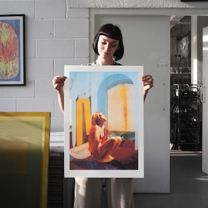 The Other Side of Night, A2 Screenprint, Portrait Illustration