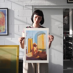 The Other Side of Night, A3 Screenprint, Portrait Illustration