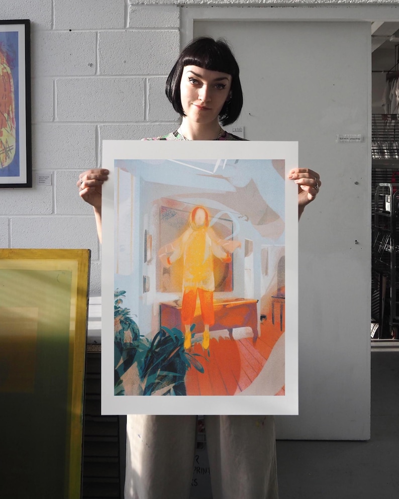 Kettle's Yard, A2 Siebdruck, Innen Illustration, Dream Art Bild 1