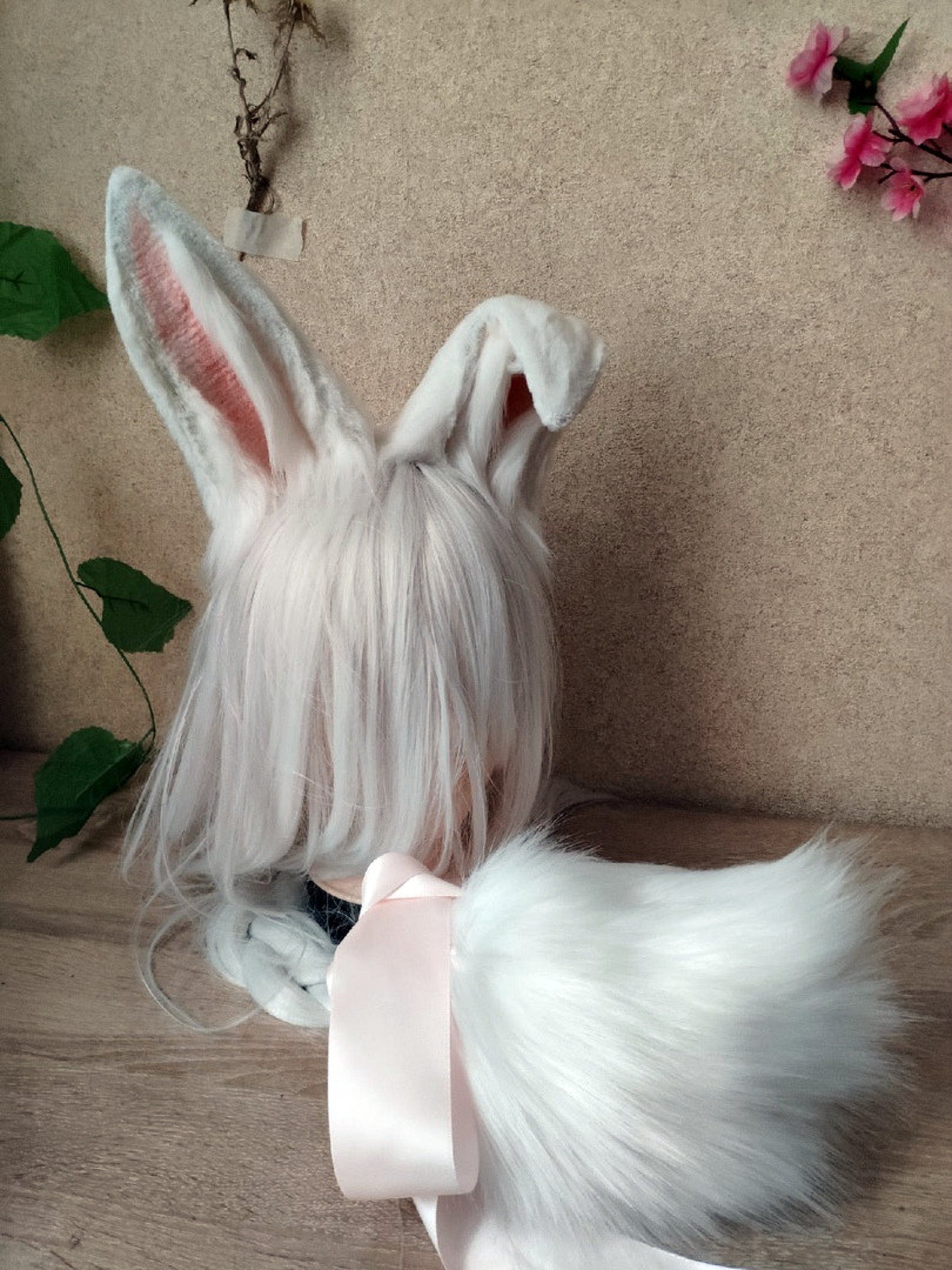 Cosplay Ears: White Bunny Ears / Beastars Cosplay Haru Ears / | Etsy UK