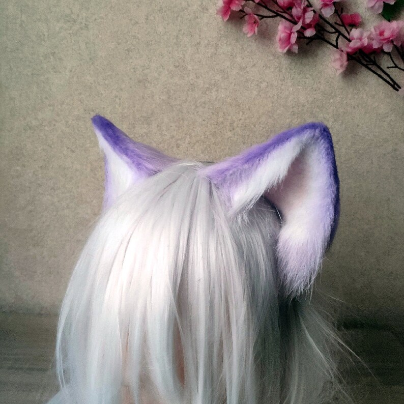 Realistic Ears Colored Cat Ears / Realistic Cat Ears / Etsy