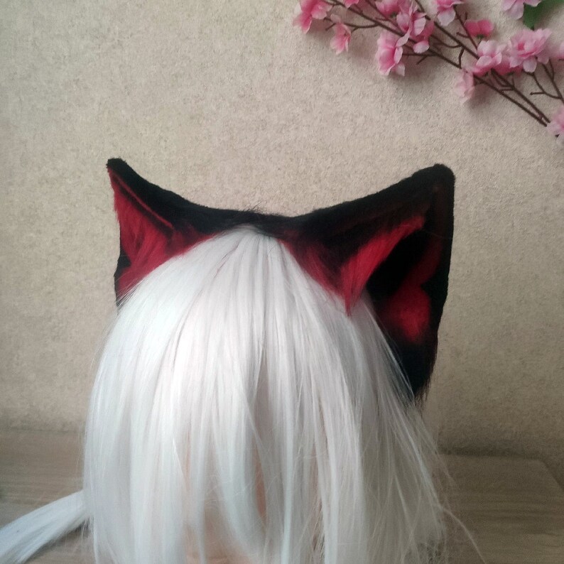 Realistic Ears Colored Cat Ears / Realistic Cat Ears / Etsy