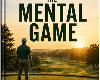 Golf Mental Game eBook, Sports Psychology Guide to Lower Your Score, Focus & Confidence Tips, Gift for Golfers, Instant PDF Download
