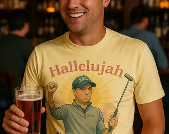 Hallelujah JT is Risen! Justin Thomas Golf T-Shirt, Unisex Softstyle T-Shirt, Fun Golf Tee, Gift for Golf Lovers