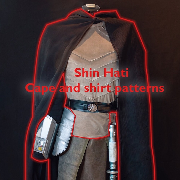 Patrones de costura para camisa y capa inspirados en Shin Hati