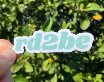 rd2be Sticker | Dietitian Gift for Student Stickers For Dietitian to be Laptop Decal Wellness Health is Wealth