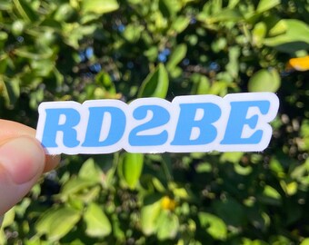 RD2BE Sticker | Dietitian Gift for Student Stickers For Dietitian to be Laptop Decal Wellness Health is Wealth