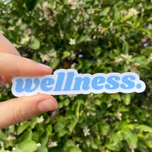 Wellness Sticker | Fitness Stickers For Her Laptop Decal Health is Wealth