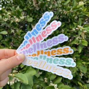 Wellness Sticker | Fitness Stickers for Her Laptop Decal Health is ...