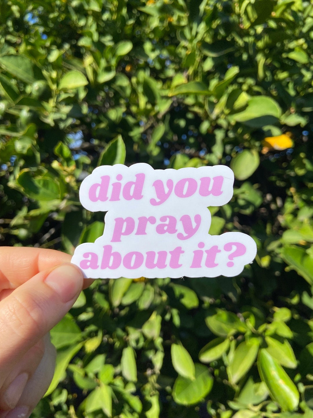 Did You Pray About It Sticker | Godly Stickers for Her Christian Laptop ...