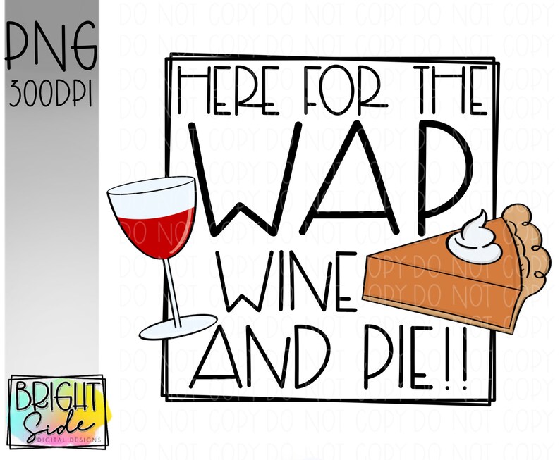 Wine And Pie Etsy