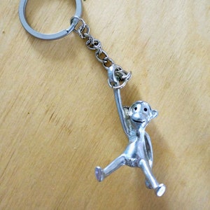 Duck Handcrafted Pewter Gifts Duck Charm Keychain Pewter Keyring Solid Pewter