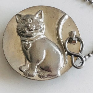 Handmade Cat  pewter decorative bath and basin  plugs/drain stoppers