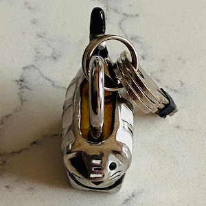 Handmade, Pewter, Cat, Padlock, Charm, Luggage Lock, School Locker Lock, Gym Locker Lock, Lock with Keys, Novelty, Unique, Pewter Gift