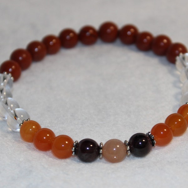 "Passion" bracelet by Nippotame - Natural stones - 6mm