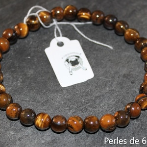 Tiger's Eye Bracelet - Natural stones - 6 mm