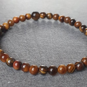 Tigerauge-Armband – Natursteine – 4 mm