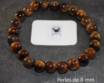 Bracelet Oeil-de-Tigre - Pierres naturelles - 8mm