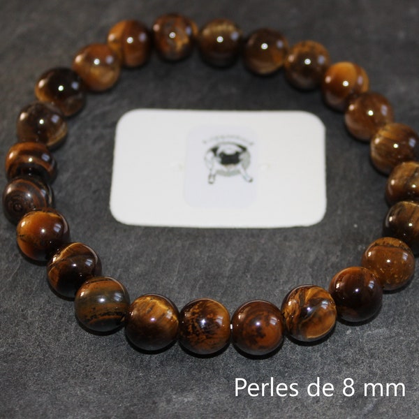 Bracelet Oeil-de-Tigre - Pierres naturelles - 8mm