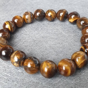 Pulsera Ojo de Tigre - Piedras naturales - 10 mm