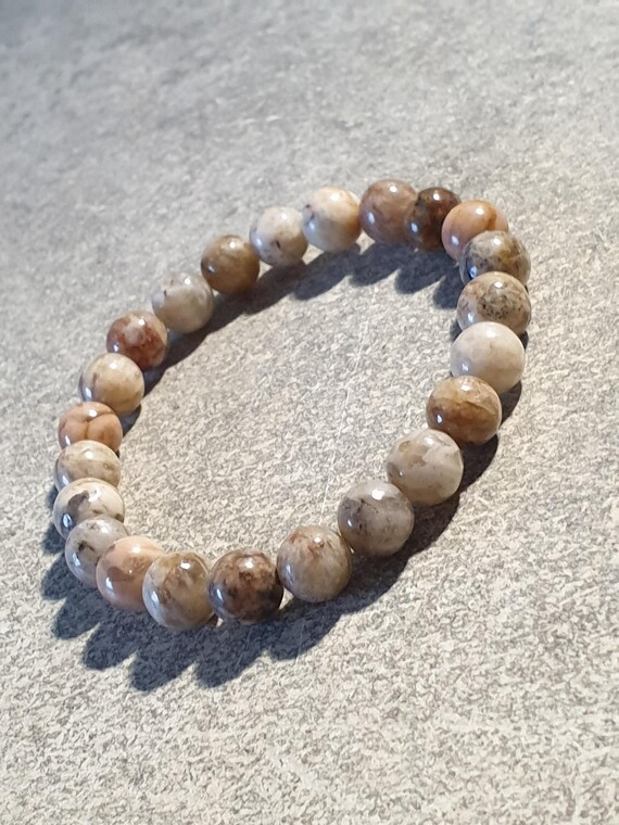 フェルスパーブレスレット - 天然石 - 8 mm - Etsy 日本