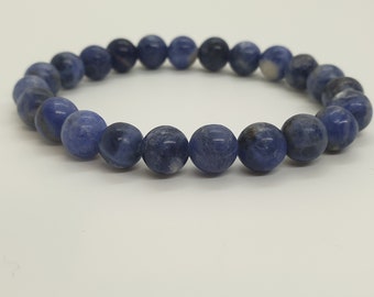 Sodalite Bracelet - Natural Stones - 8 mm