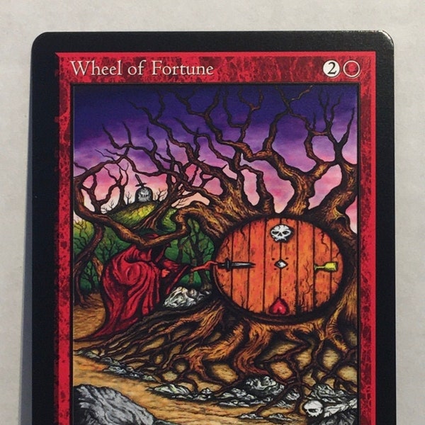 Wheel of Fortune Custom Card Altered Art