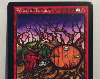 Wheel of Fortune Custom Card Altered Art - Etsy