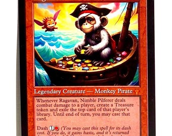 Ragavan Nimble Pilferer Proxy | 2 Sided Card