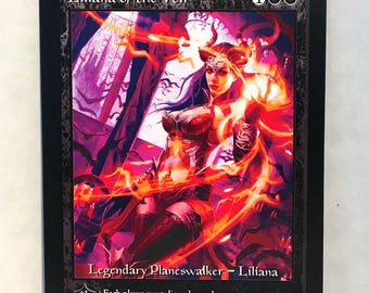 MTG 改変アートカード - 異端の癒し手、リリアナ // 反抗的な屍術師