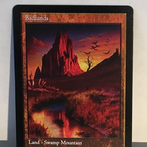 MTG - Magic the Gathering - Revised - Badlands Dual Land
