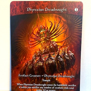 Mtg proxy phyrexian dreadnought - Etsy 日本