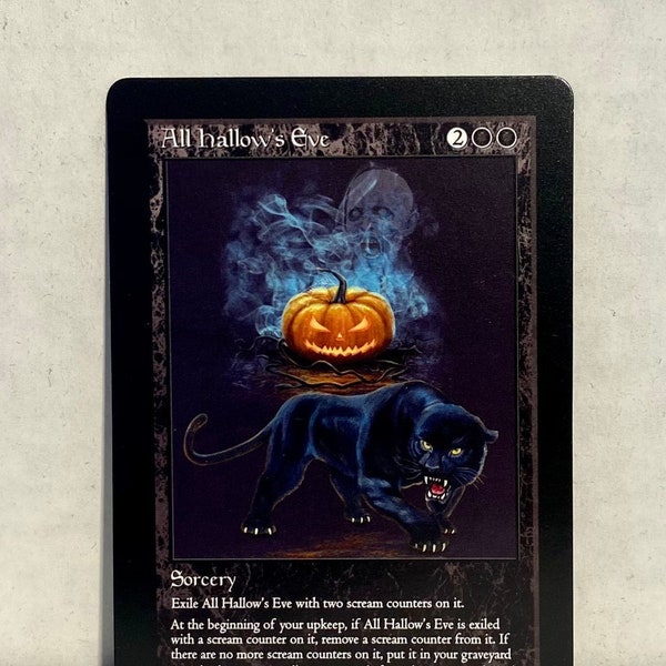 All Hallow’s Eve Custom Card Altered Art