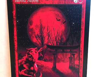 Confetti Foil Proxy Card- Blood Moon- Gloss Finish- Very Sparkly