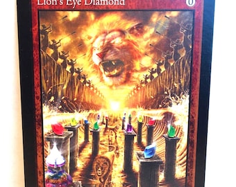Lion's Eye Diamond - Full Art Custom Card - Etsy