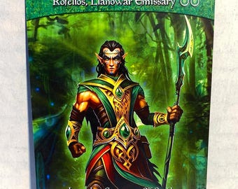 Rofellos, Llanowar Emissary | Proxy Card (banned in Cmdr) - Etsy