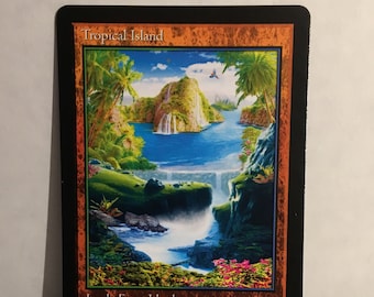 MTG Tropical  ② MTG 1994 Revised Tropical Island PSA 10 Gem Mint Dual Land