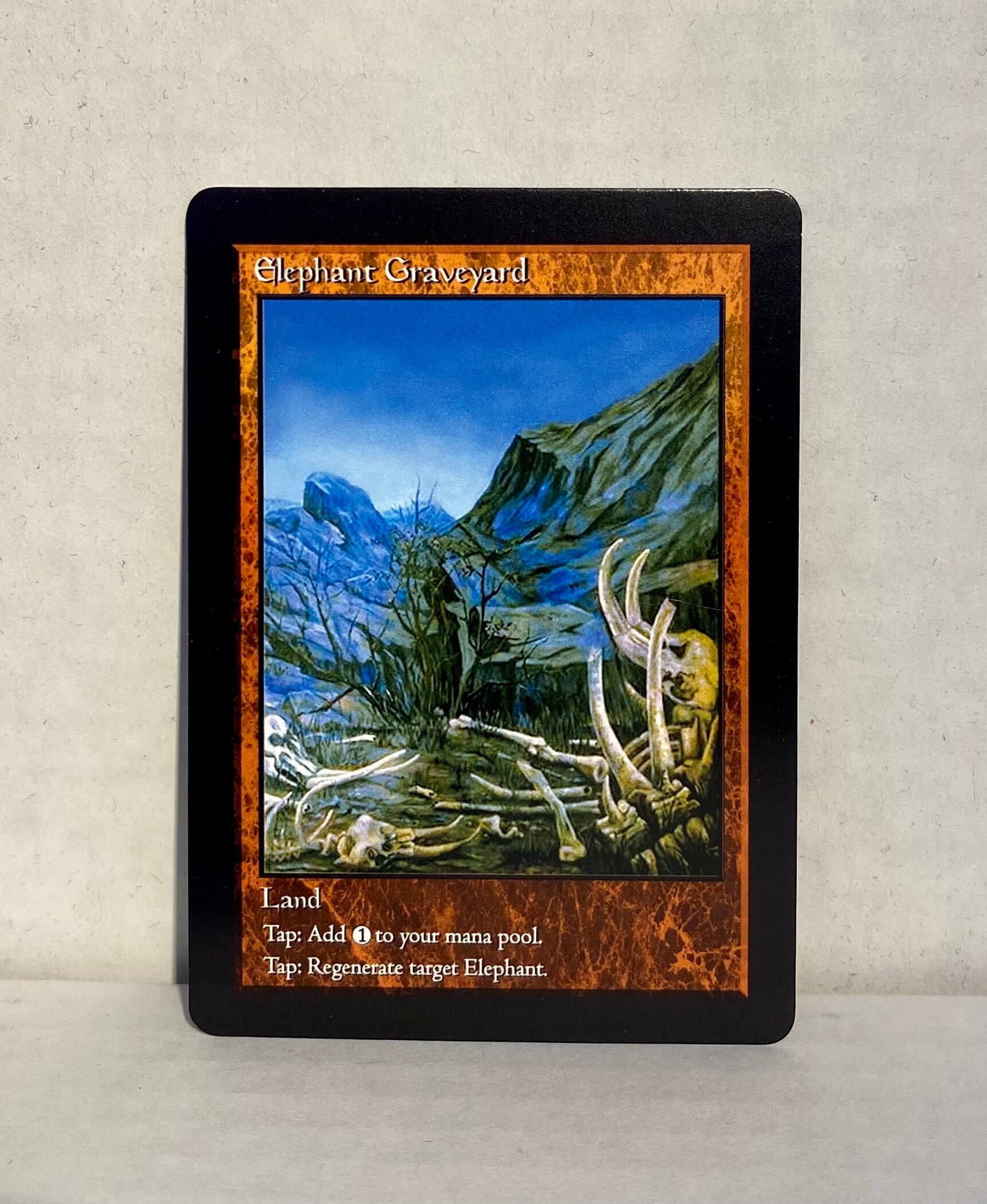 Elephant Graveyard (custom Card Alternate Art) - Etsy