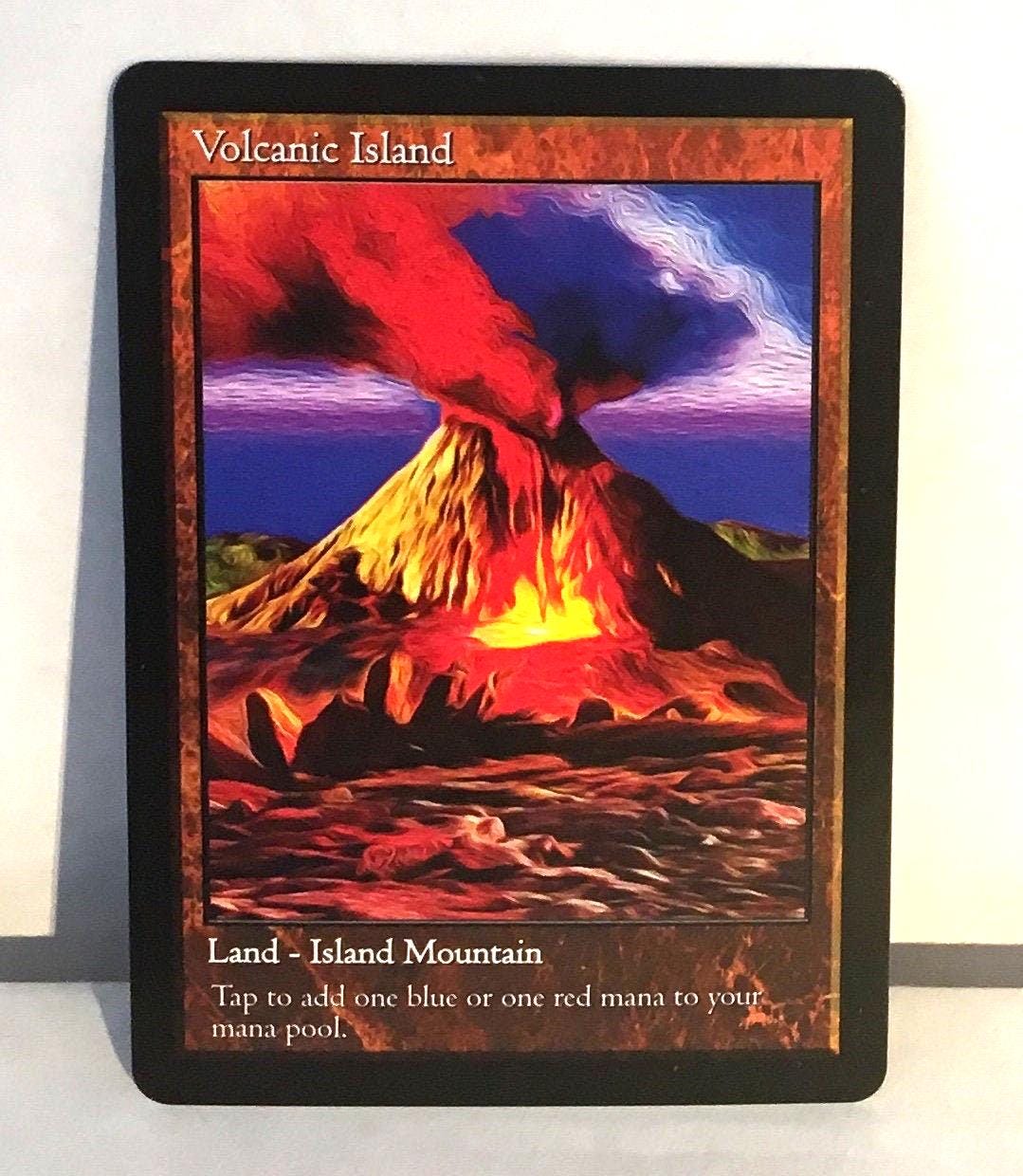 Volcanic Island Dual Land Proxy - Etsy