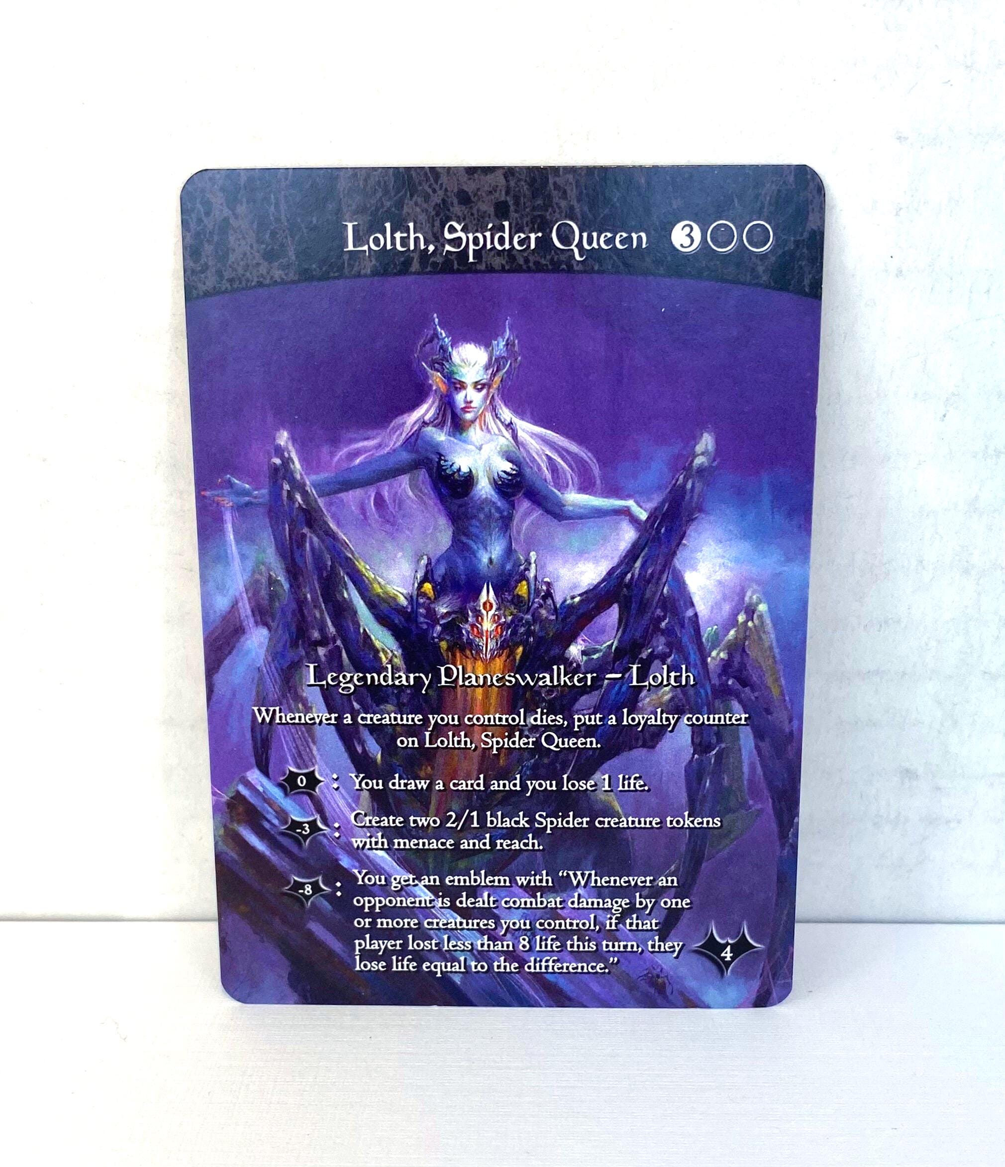 lolth mtg card Lolth Spider Queen Proxy | Full Art